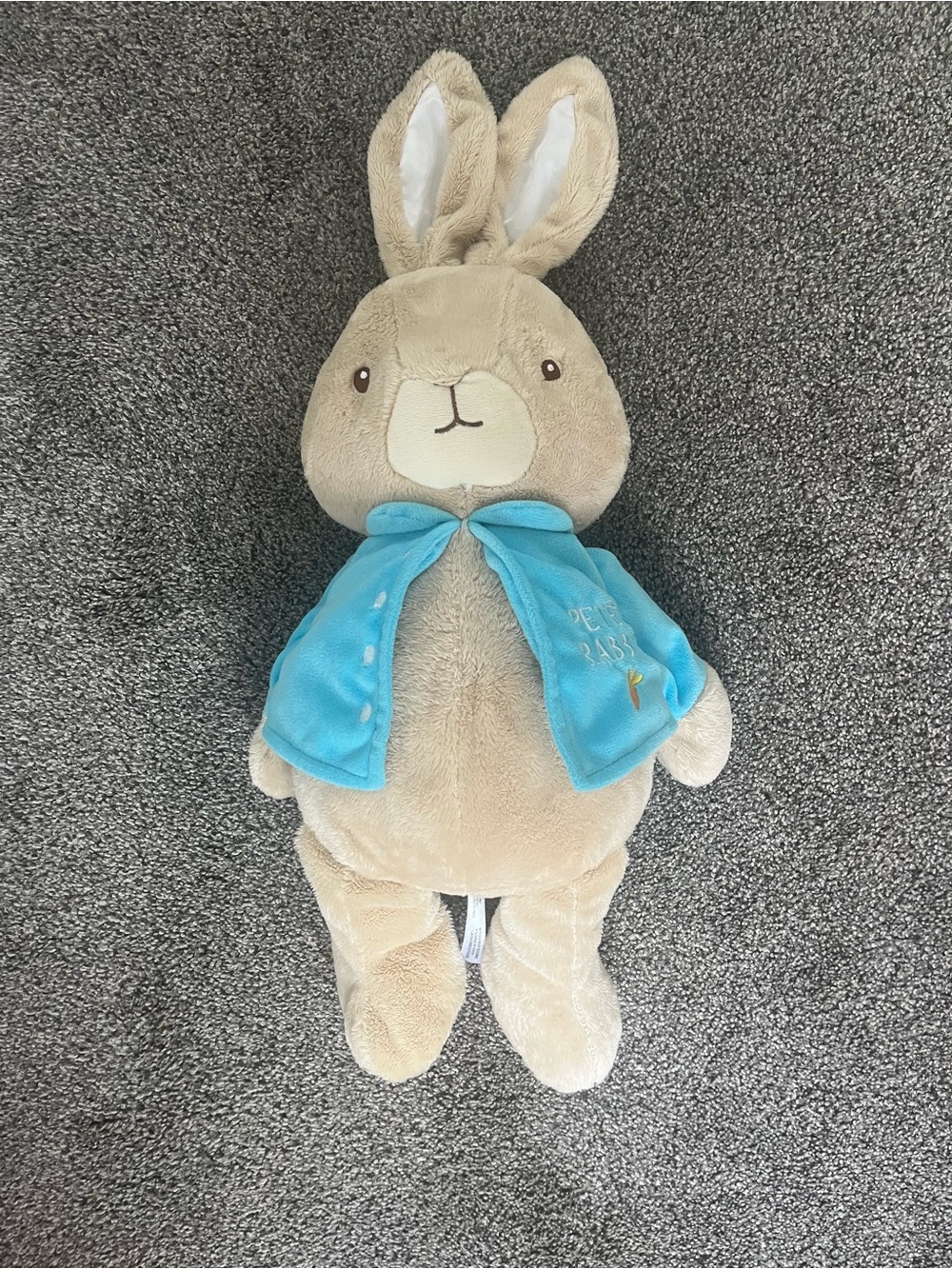 Plush Peter Rabbit with Blue Jacket - Soft Kids Stuffed Animal
